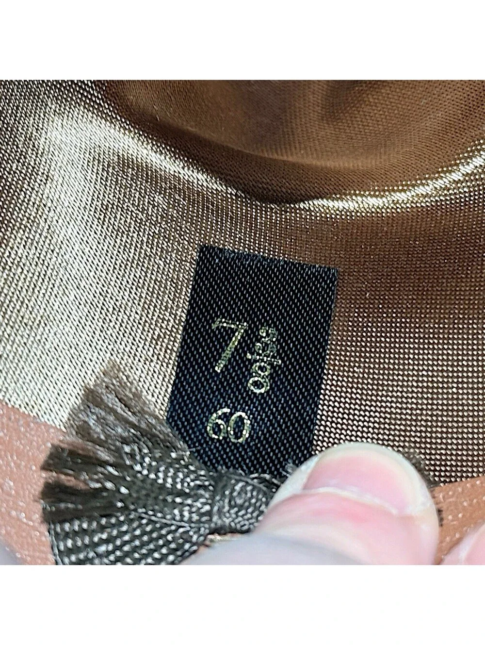 Vintage Christys London Clifton Fedora 7 3/8 Fur Felt Harrods England Brown